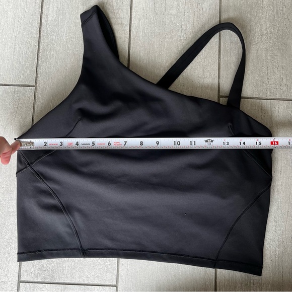 Lululemon Everlux Asymmetrical Tank Top Black Everlux Shelf Bra Sz 10 Athletic - Picture 11 of 13